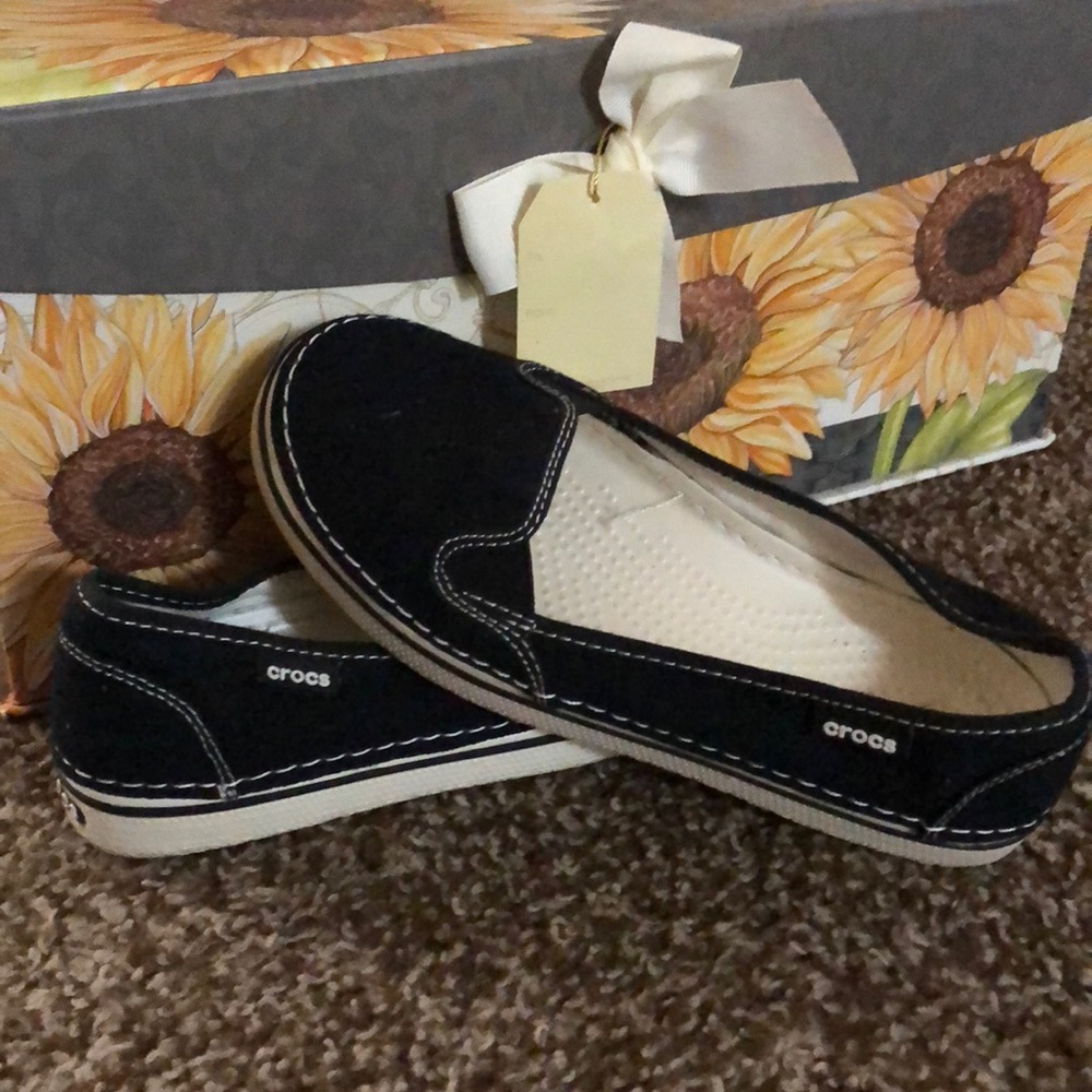 Flat slip on crocs